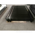 Best quality solid black metal pipe fence panel